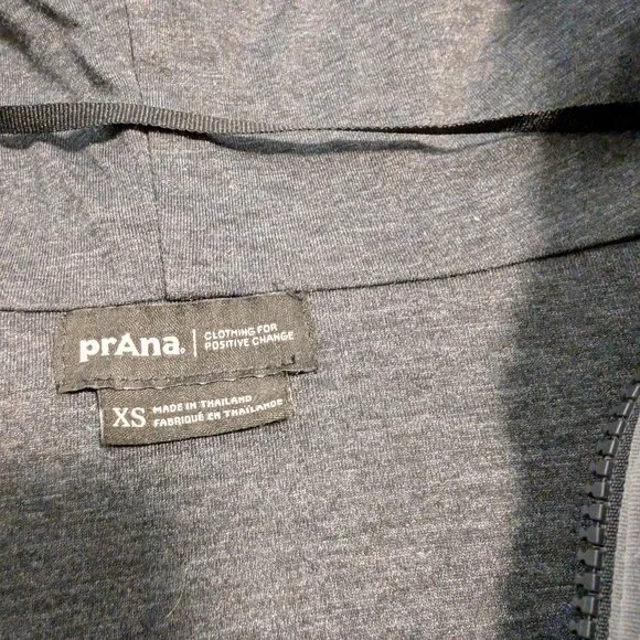 prAna Sherpa Half Zip Cozy Fleece Hoodie Gray Oversized XS Cozycore Athleisure - Picture 8 of 11